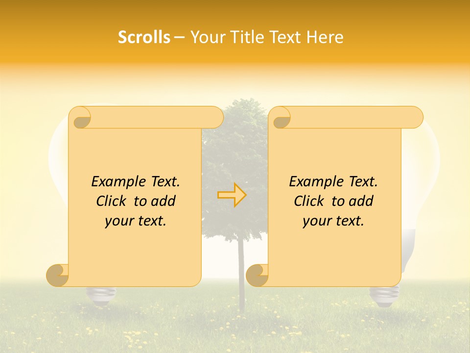 Lampe Schutz Baum PowerPoint Template