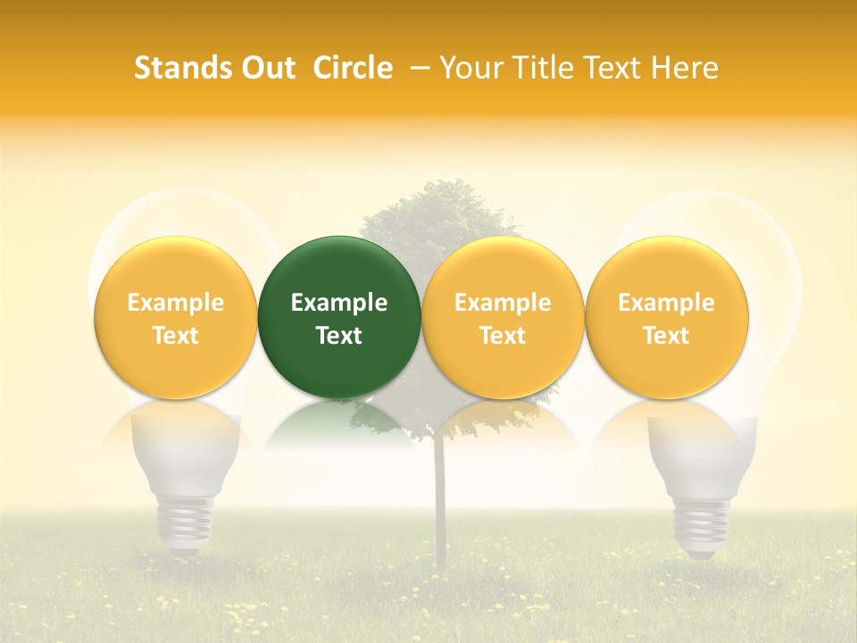 Lampe Schutz Baum PowerPoint Template