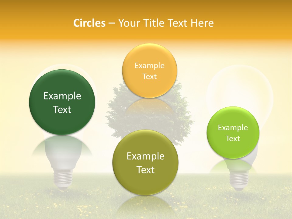 Lampe Schutz Baum PowerPoint Template