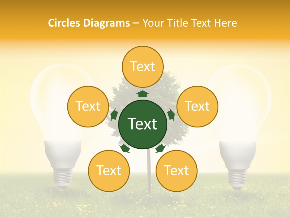 Lampe Schutz Baum PowerPoint Template