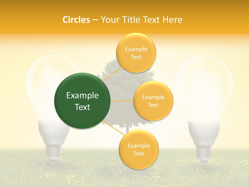 Lampe Schutz Baum PowerPoint Template