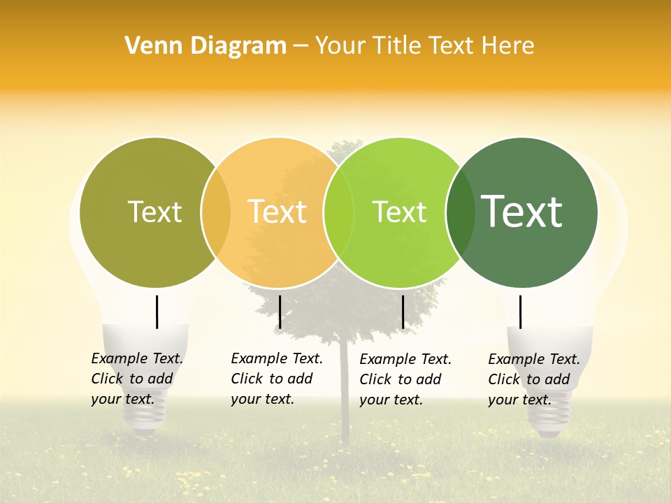 Lampe Schutz Baum PowerPoint Template
