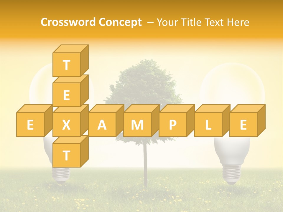 Lampe Schutz Baum PowerPoint Template