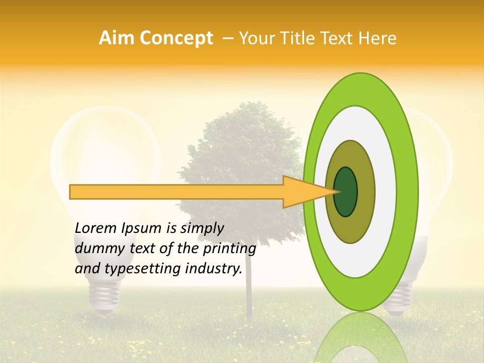 Lampe Schutz Baum PowerPoint Template