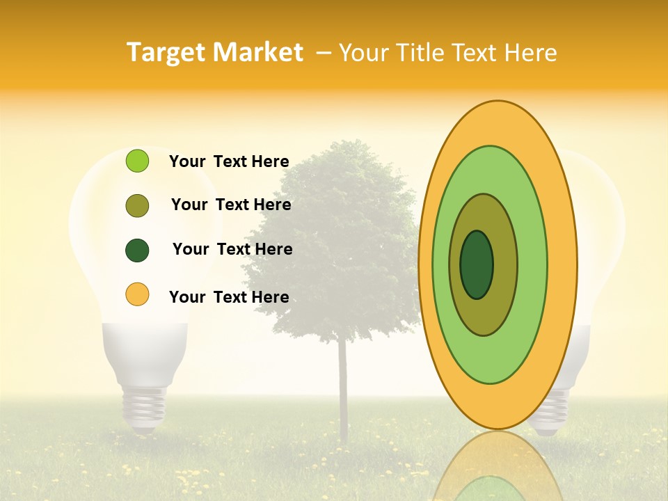 Lampe Schutz Baum PowerPoint Template