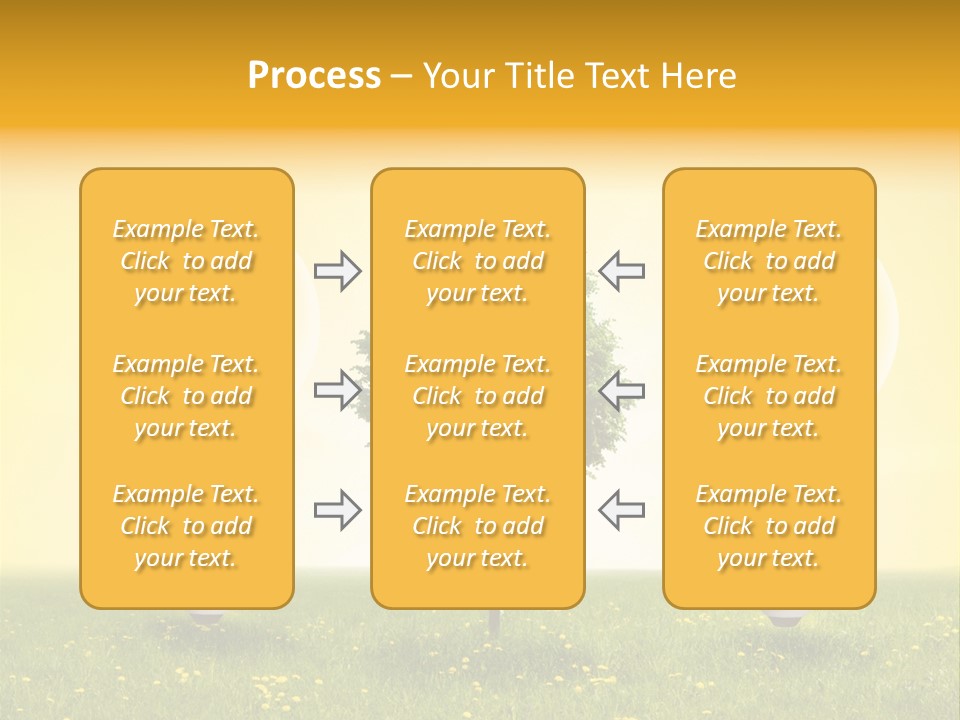Lampe Schutz Baum PowerPoint Template