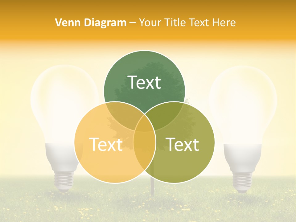Lampe Schutz Baum PowerPoint Template