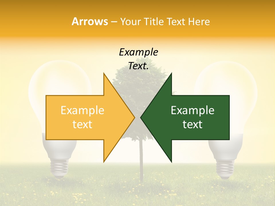 Lampe Schutz Baum PowerPoint Template