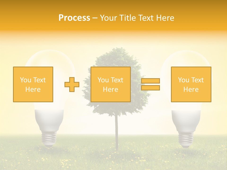Lampe Schutz Baum PowerPoint Template