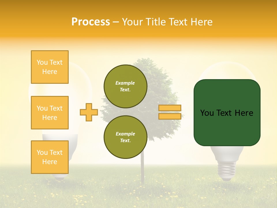 Lampe Schutz Baum PowerPoint Template