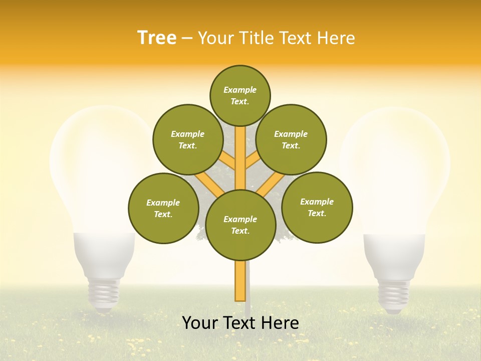 Lampe Schutz Baum PowerPoint Template