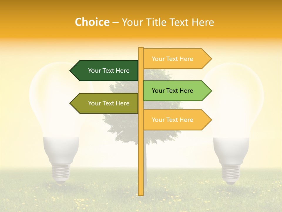 Lampe Schutz Baum PowerPoint Template