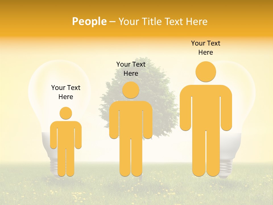 Lampe Schutz Baum PowerPoint Template