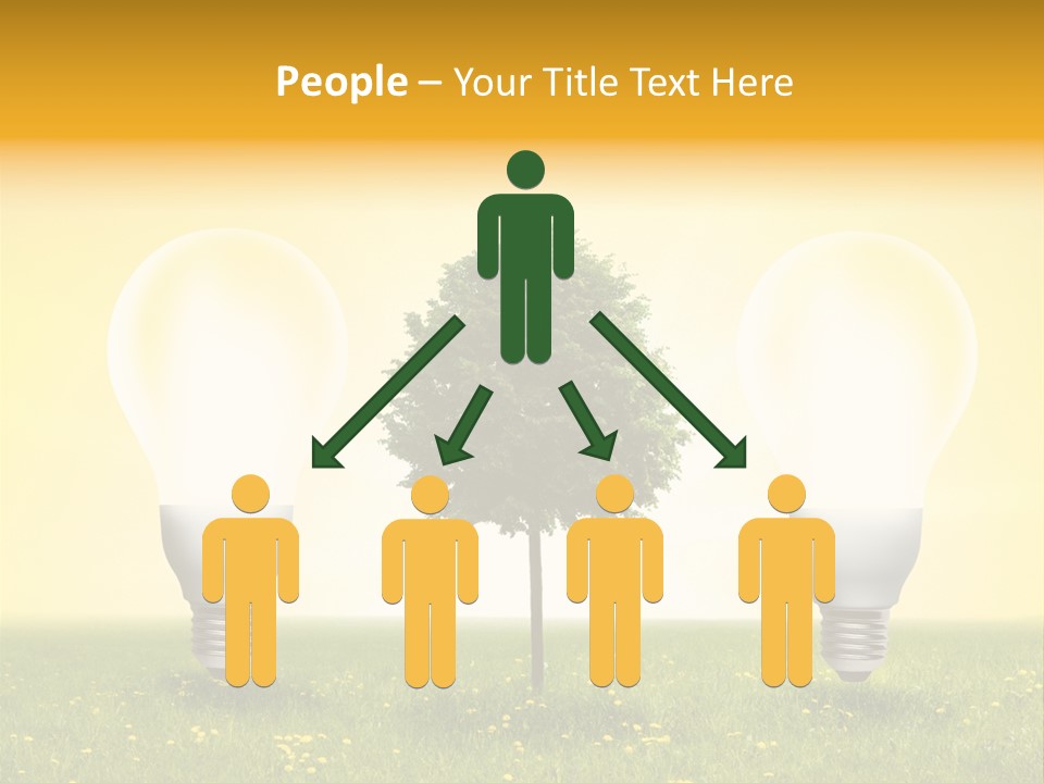 Lampe Schutz Baum PowerPoint Template