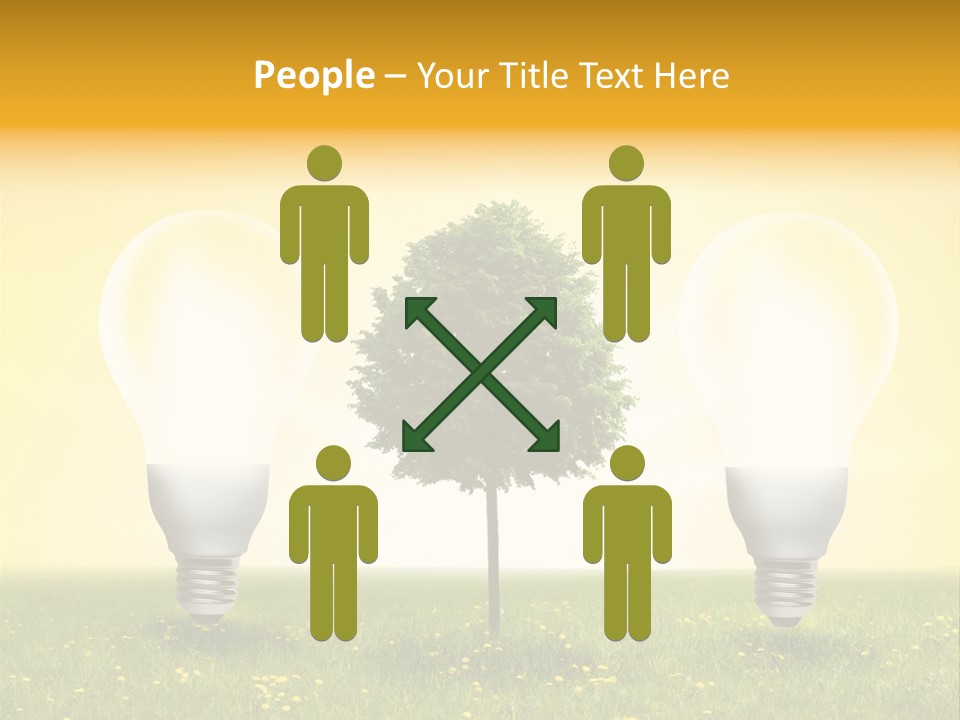 Lampe Schutz Baum PowerPoint Template