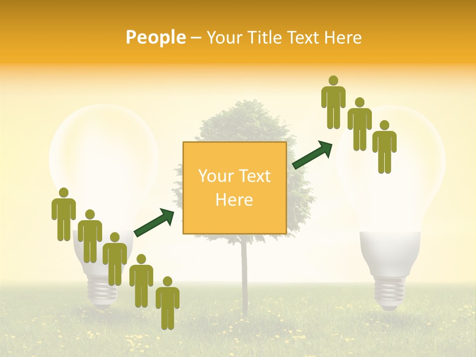 Lampe Schutz Baum PowerPoint Template