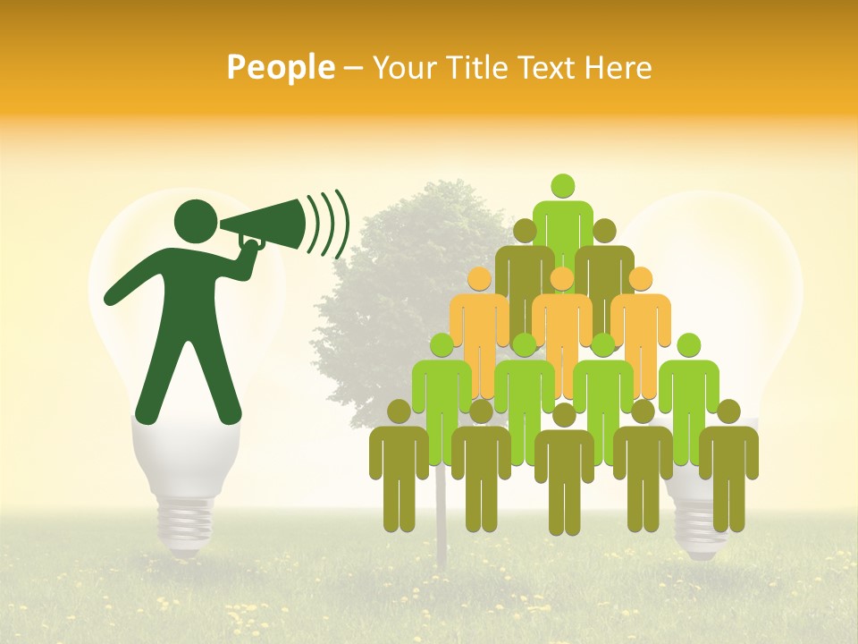 Lampe Schutz Baum PowerPoint Template