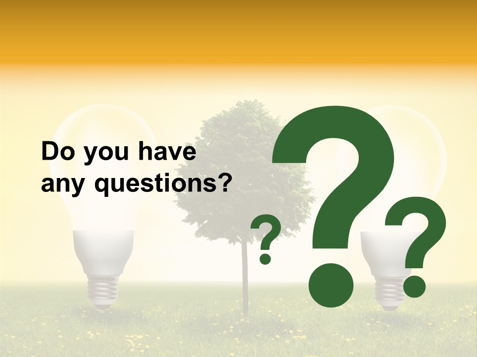 Lampe Schutz Baum PowerPoint Template