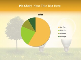 Leuchten Energie Gras PowerPoint Template