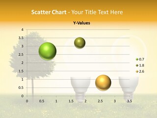 Leuchten Energie Gras PowerPoint Template