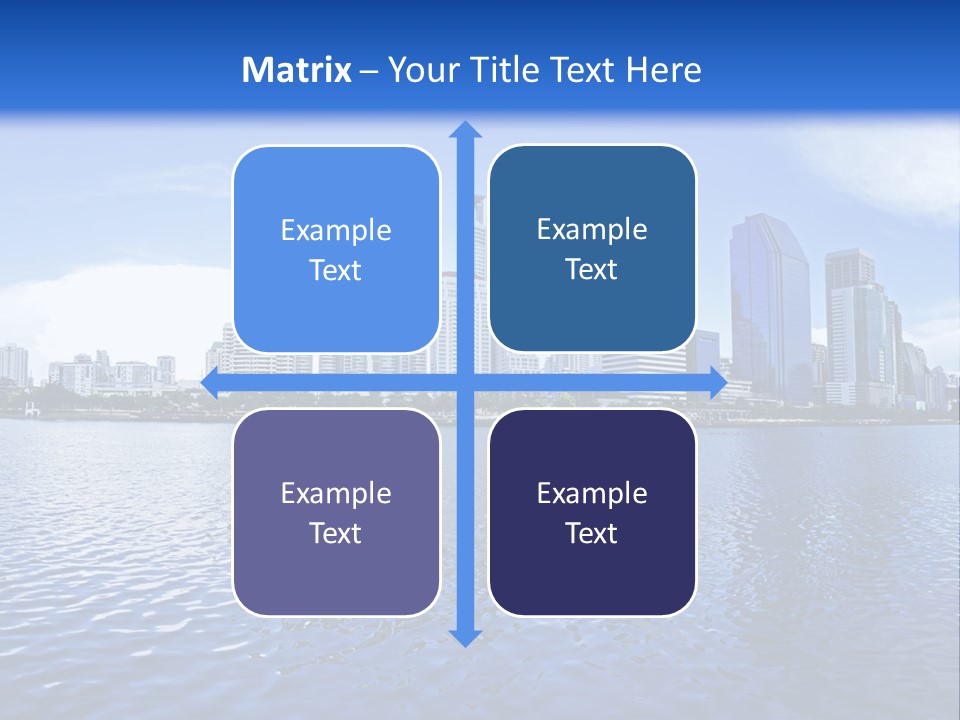 Light Metropolis Over PowerPoint Template