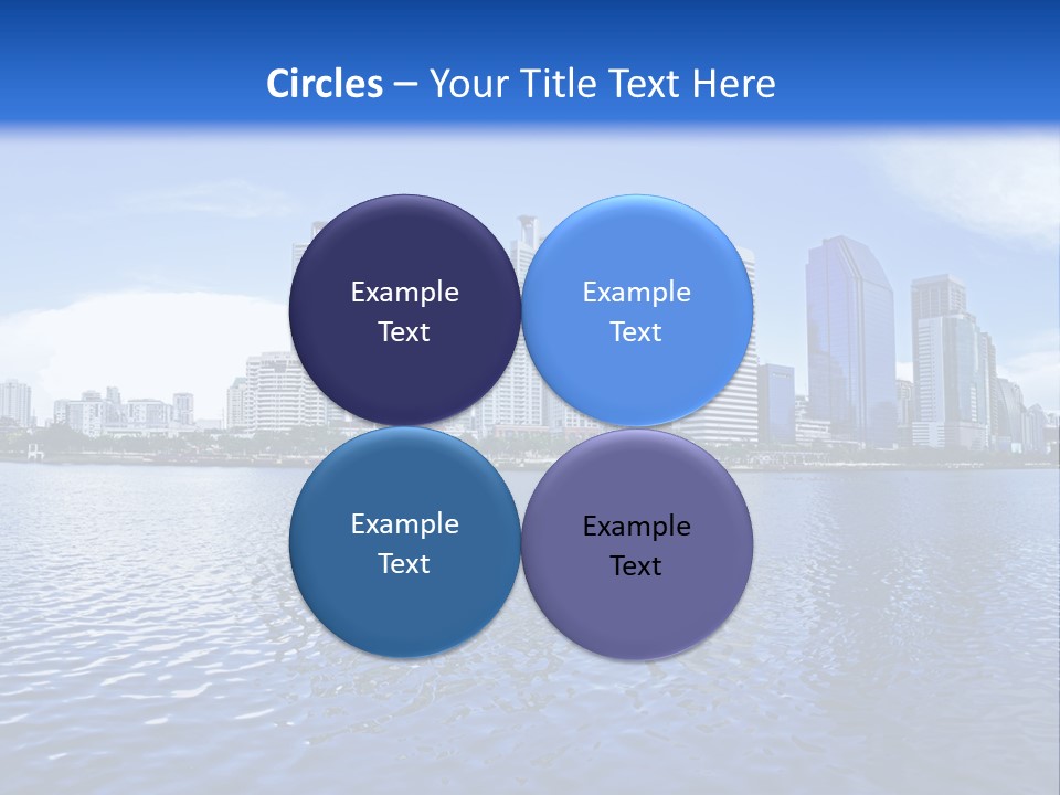 Light Metropolis Over PowerPoint Template