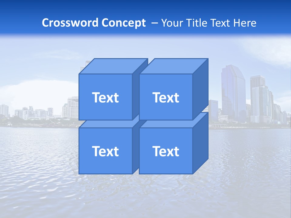Light Metropolis Over PowerPoint Template