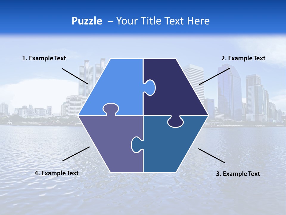 Light Metropolis Over PowerPoint Template