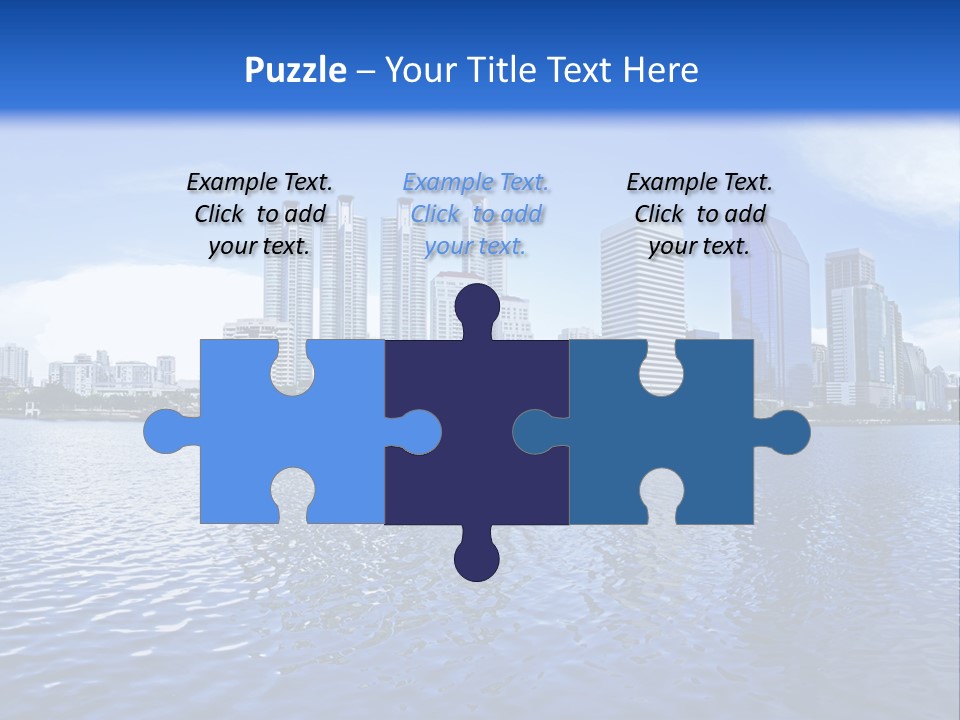 Light Metropolis Over PowerPoint Template