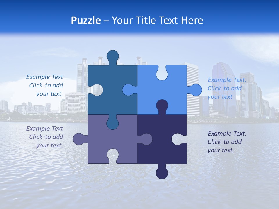 Light Metropolis Over PowerPoint Template