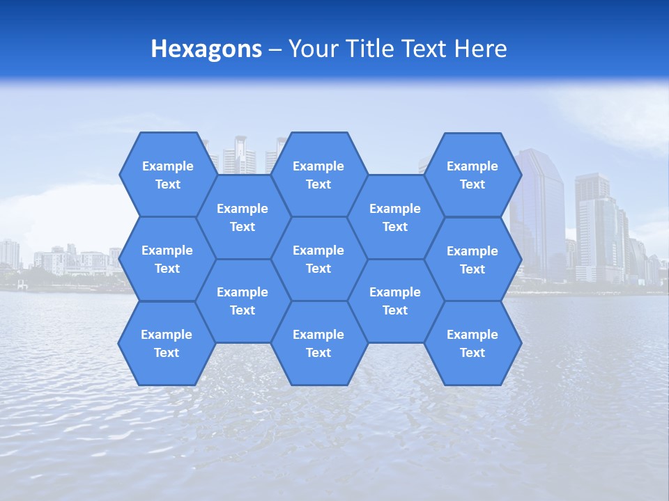 Light Metropolis Over PowerPoint Template