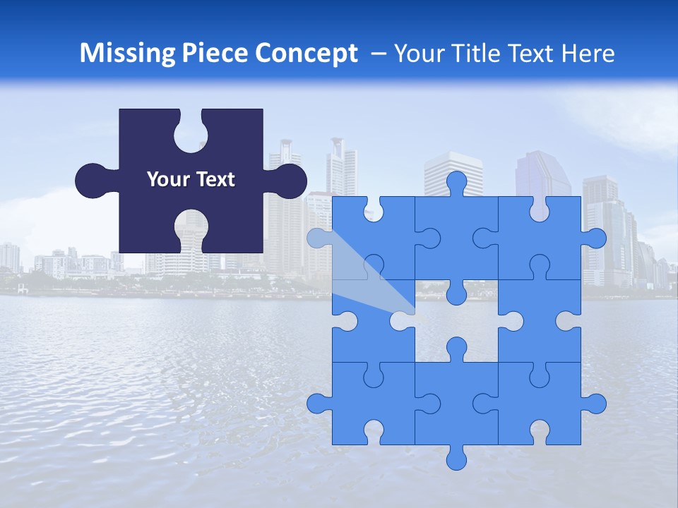 Light Metropolis Over PowerPoint Template