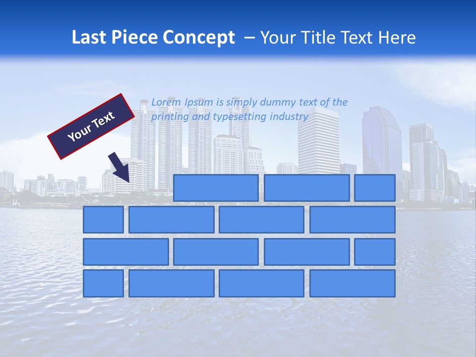 Light Metropolis Over PowerPoint Template