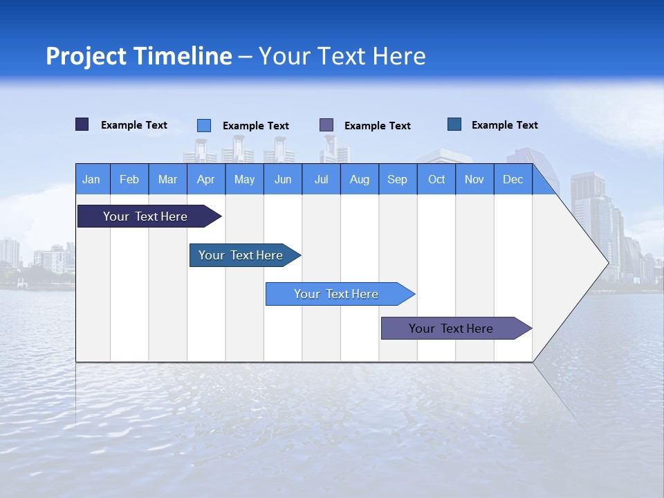 Light Metropolis Over PowerPoint Template