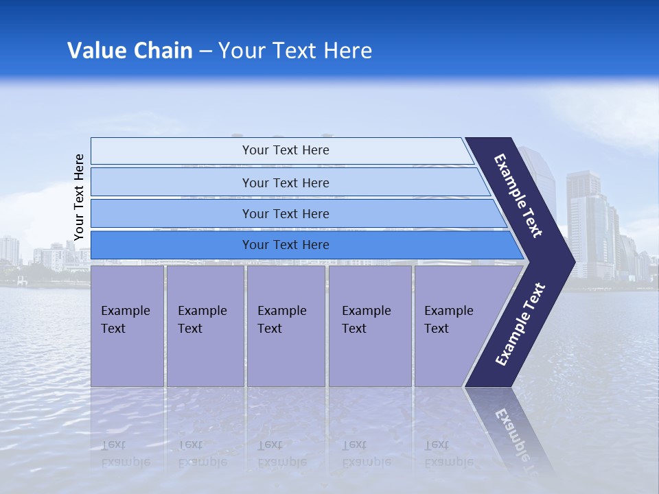 Light Metropolis Over PowerPoint Template