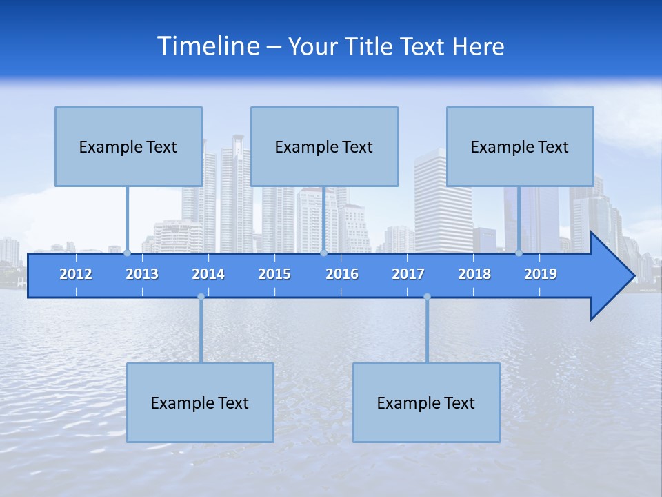 Light Metropolis Over PowerPoint Template