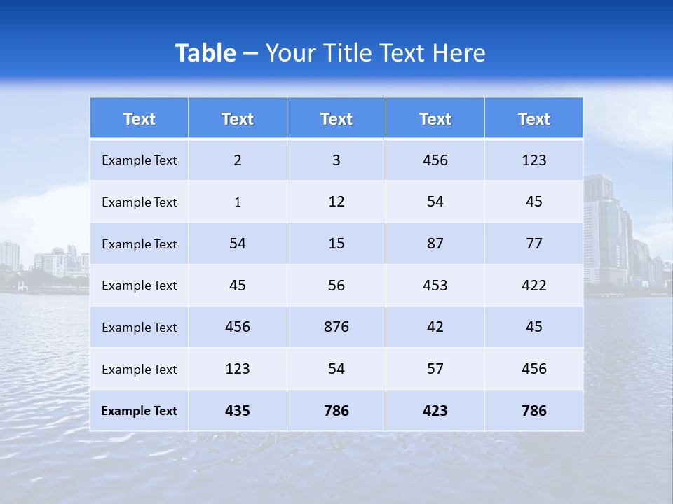 Light Metropolis Over PowerPoint Template