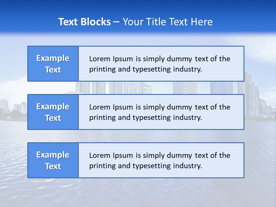 Light Metropolis Over PowerPoint Template
