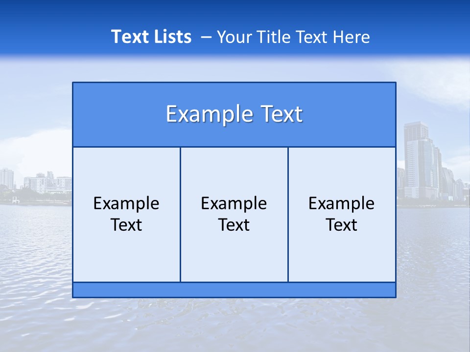 Light Metropolis Over PowerPoint Template