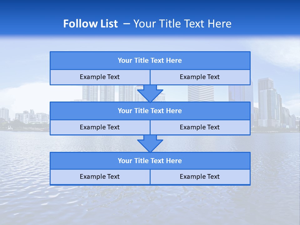 Light Metropolis Over PowerPoint Template