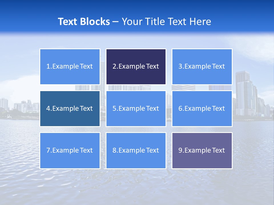 Light Metropolis Over PowerPoint Template