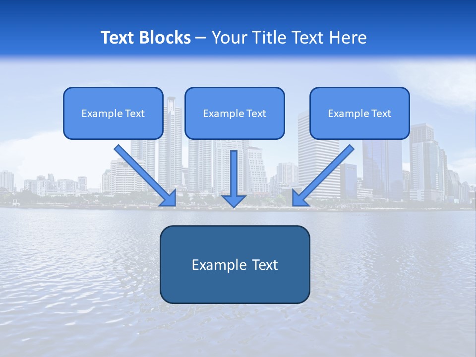 Light Metropolis Over PowerPoint Template