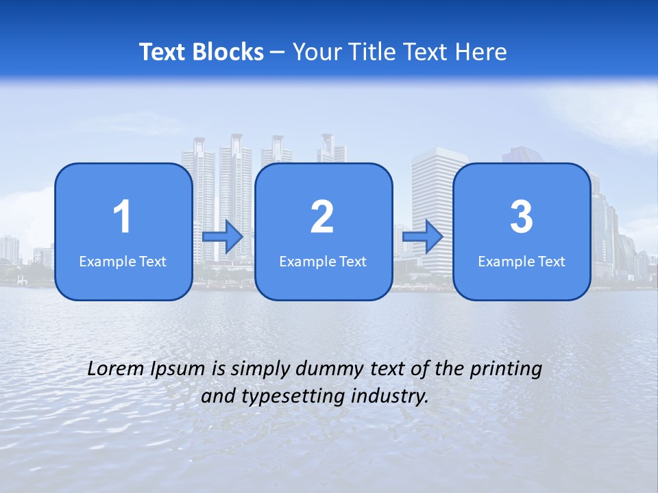 Light Metropolis Over PowerPoint Template
