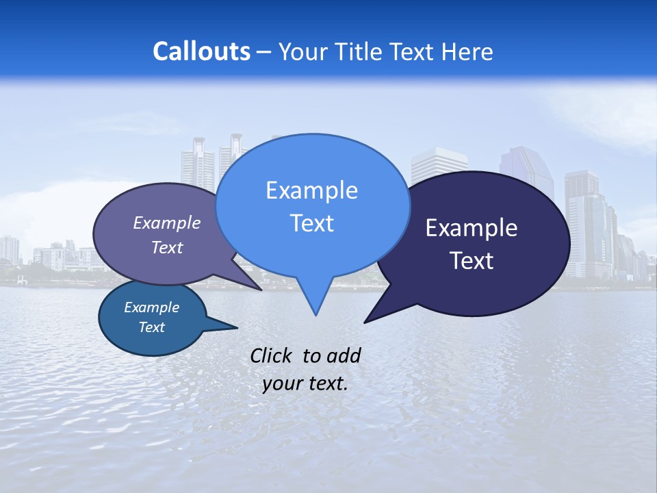 Light Metropolis Over PowerPoint Template