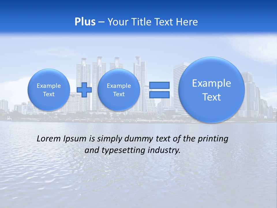 Light Metropolis Over PowerPoint Template
