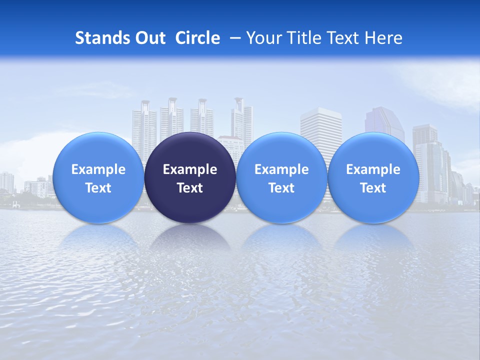 Light Metropolis Over PowerPoint Template