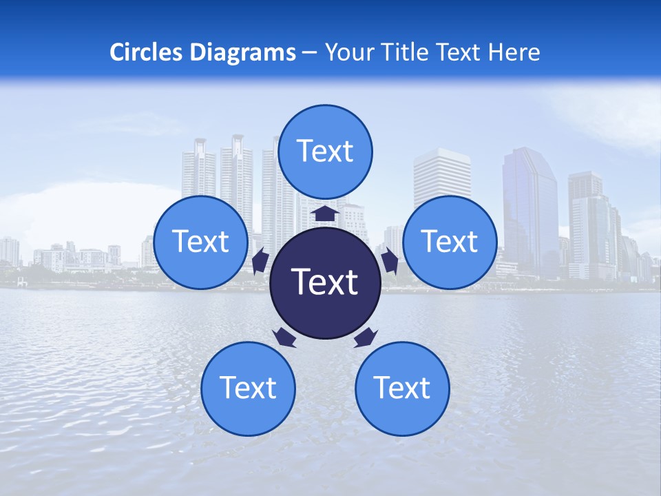 Light Metropolis Over PowerPoint Template