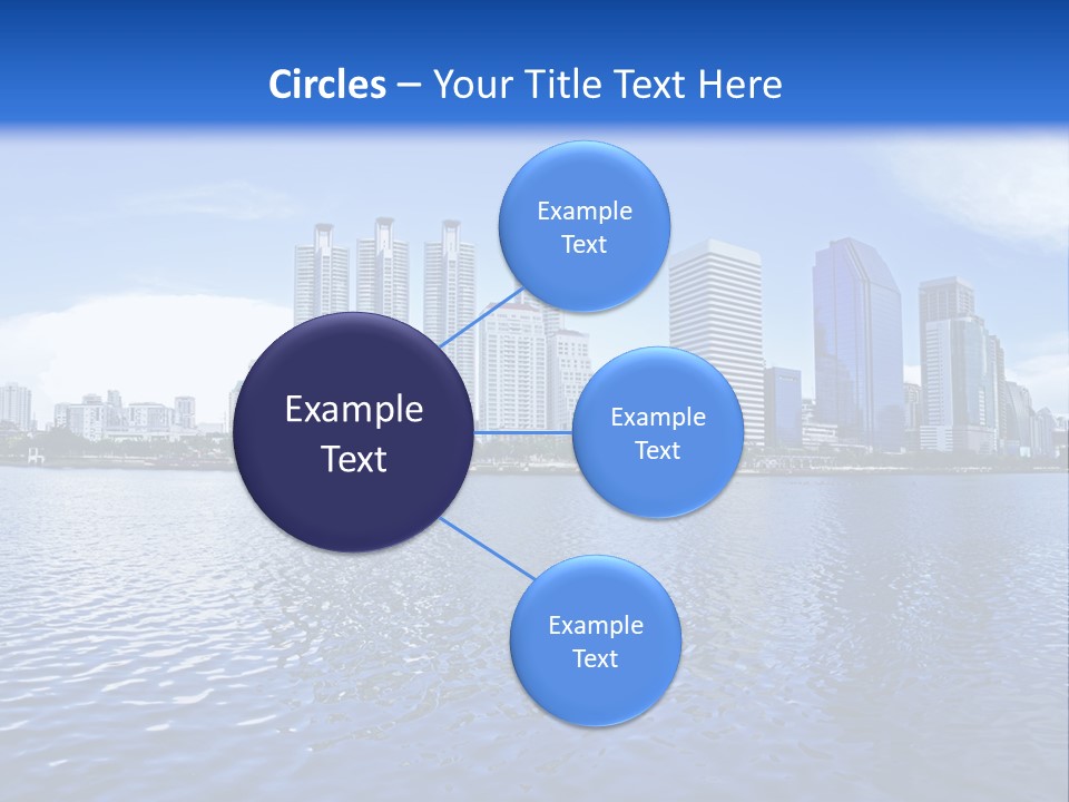 Light Metropolis Over PowerPoint Template
