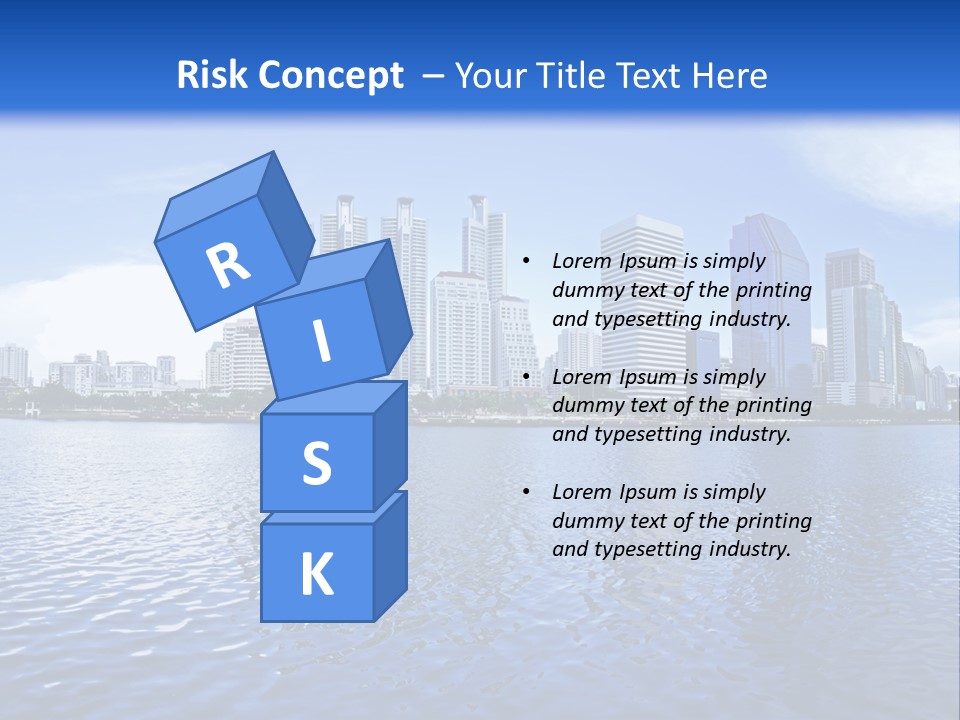 Light Metropolis Over PowerPoint Template
