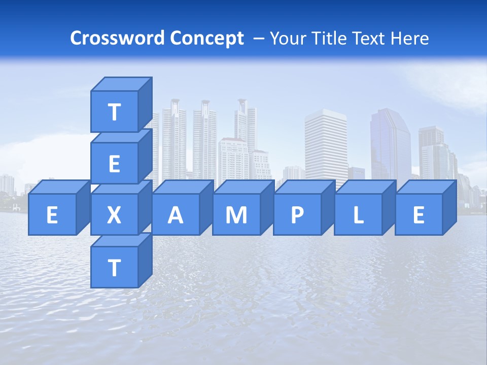 Light Metropolis Over PowerPoint Template